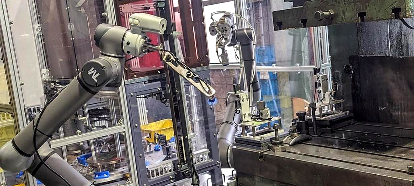 Dual cobot cells on press and bending stations at a Chennai manufacturer