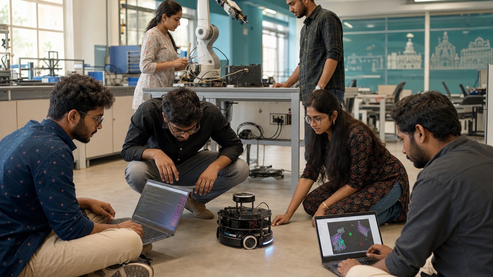ROS2 robotics training on real platforms at Evolve Robot Lab