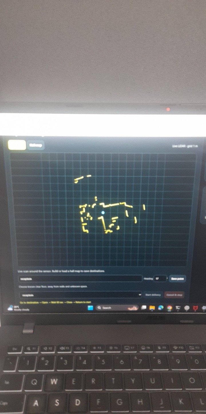 Anku occupancy-map scan viewed during navigation testing